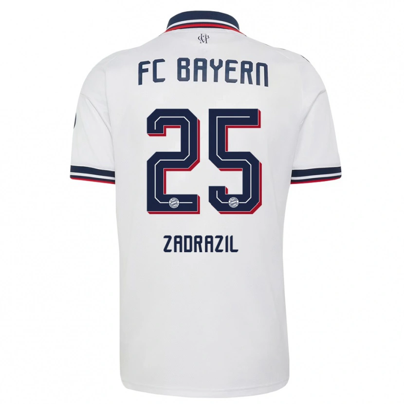 Danxen Dames Sarah Zadrazil #25 Wit Grijs Rood Uitshirt Uittenue 2026/27 T-Shirt