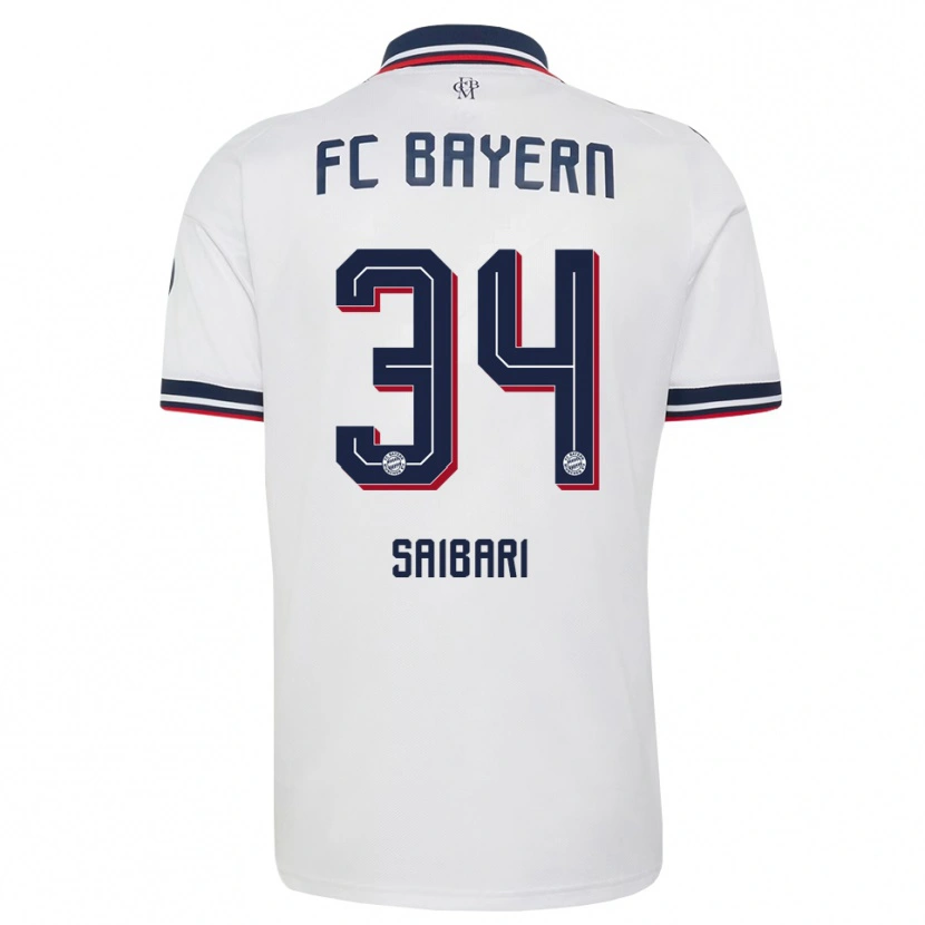 Danxen Dames Ismael Saibari #34 Wit Grijs Rood Uitshirt Uittenue 2026/27 T-Shirt