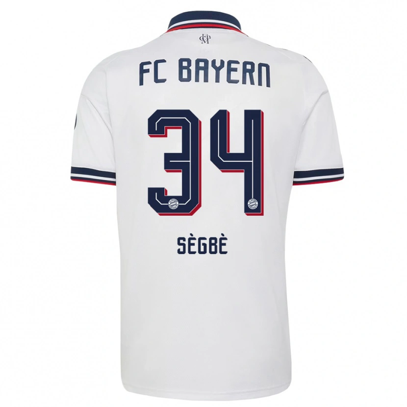Danxen Dames Désiré Sègbè #34 Wit Grijs Rood Uitshirt Uittenue 2026/27 T-Shirt