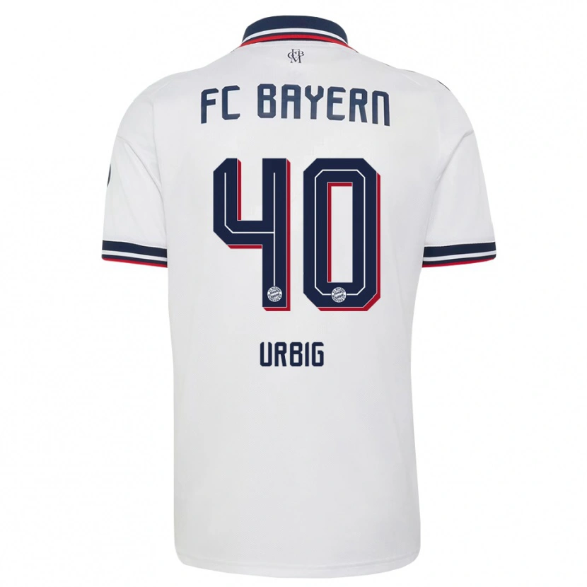 Danxen Dames Jonas Urbig #40 Wit Grijs Rood Uitshirt Uittenue 2026/27 T-Shirt