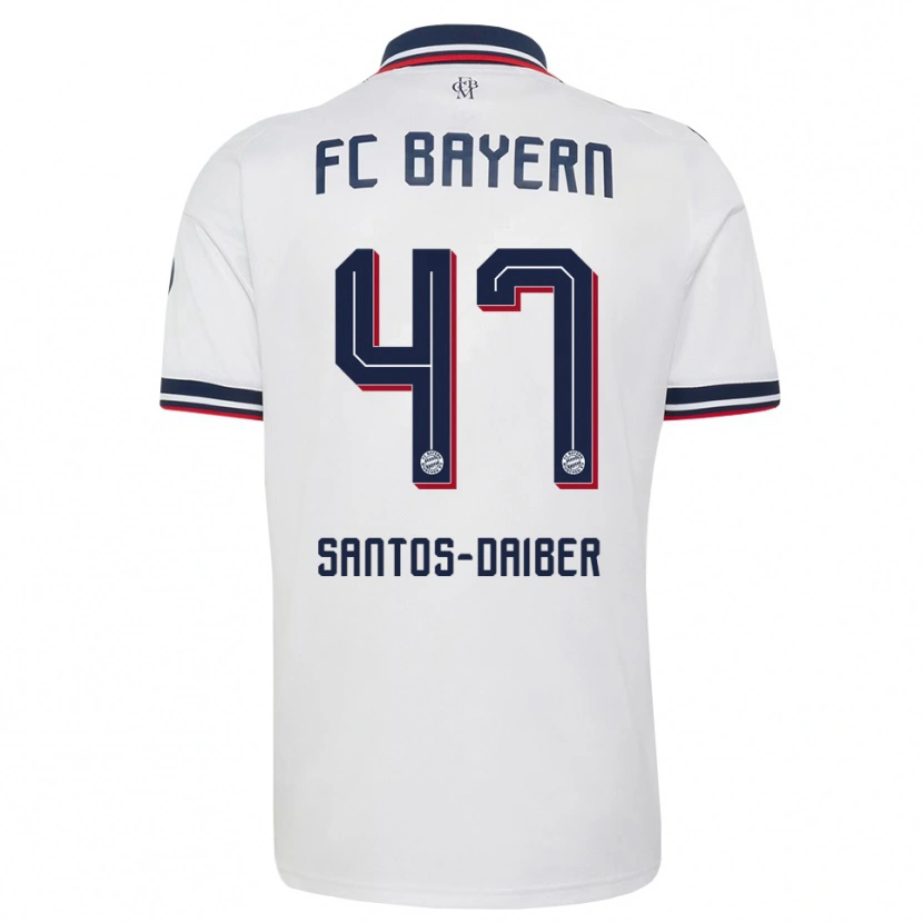 Danxen Dames David Santos Daiber #47 Wit Grijs Rood Uitshirt Uittenue 2026/27 T-Shirt
