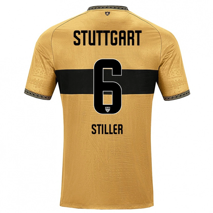 Danxen Dames Angelo Stiller #6 Bruin Zwart Wit Uitshirt Uittenue 2026/27 T-Shirt