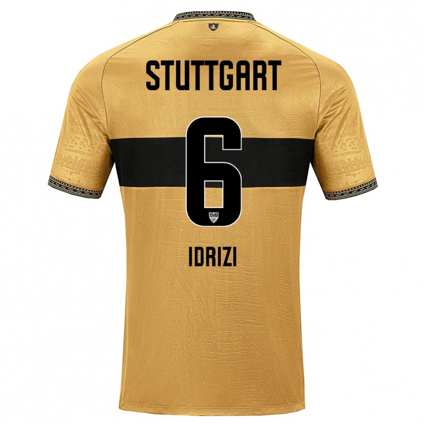 Danxen Dames Almand Idrizi #6 Bruin Zwart Wit Uitshirt Uittenue 2026/27 T-Shirt