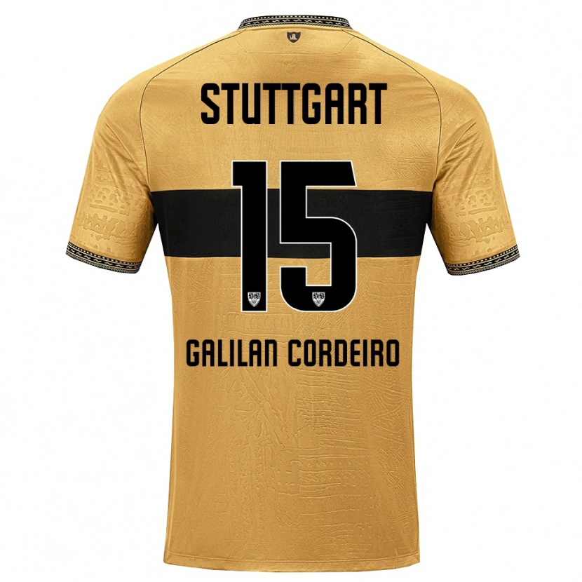 Danxen Dames Guilherme Galilan Cordeiro #15 Bruin Zwart Wit Uitshirt Uittenue 2026/27 T-Shirt