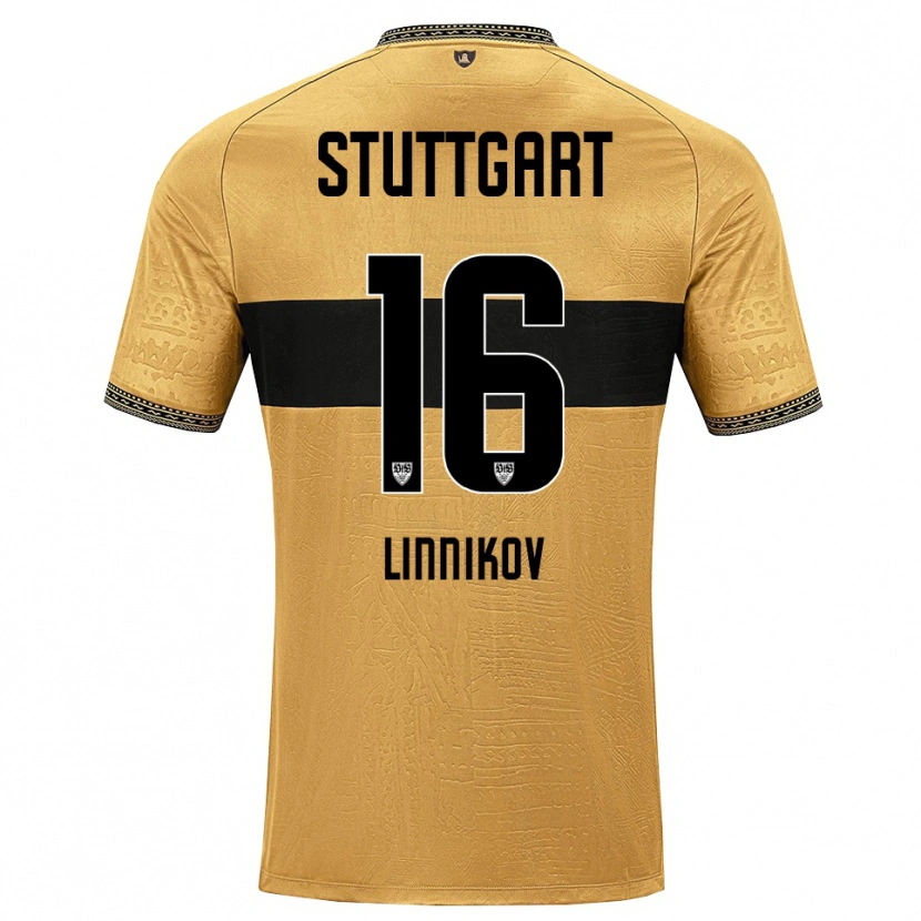 Danxen Dames Vsevolod Linnikov #16 Bruin Zwart Wit Uitshirt Uittenue 2026/27 T-Shirt