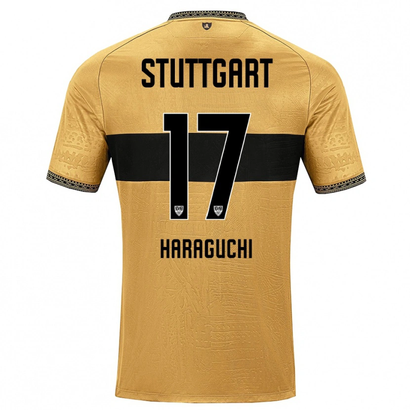 Danxen Dames Genki Haraguchi #17 Bruin Zwart Wit Uitshirt Uittenue 2026/27 T-Shirt