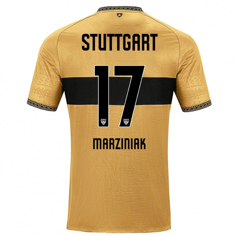 Danxen Dames Chiara Marziniak #17 Bruin Zwart Wit Uitshirt Uittenue 2026/27 T-Shirt