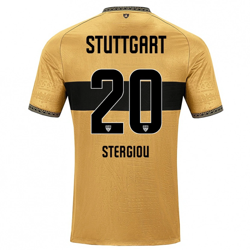 Danxen Dames Leonidas Stergiou #20 Bruin Zwart Wit Uitshirt Uittenue 2026/27 T-Shirt