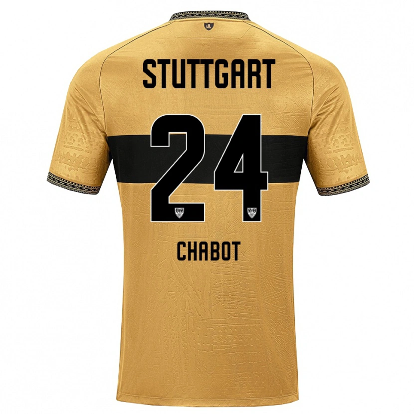 Danxen Dames Jeff Chabot #24 Bruin Zwart Wit Uitshirt Uittenue 2026/27 T-Shirt