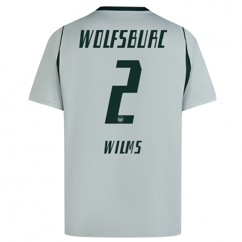Danxen Dames Lynn Wilms #2 Grijs Groen Uitshirt Uittenue 2026/27 T-Shirt