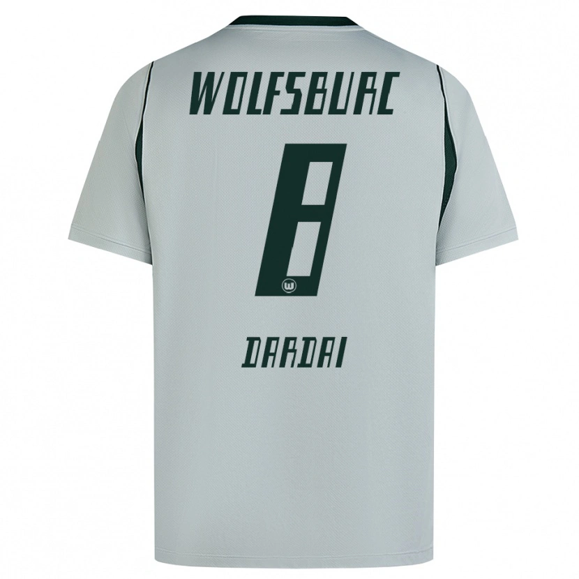 Danxen Dames Bence Dárdai #8 Grijs Groen Uitshirt Uittenue 2026/27 T-Shirt