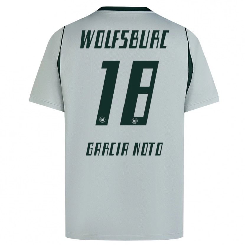 Danxen Dames Estéfano García Noto #18 Grijs Groen Uitshirt Uittenue 2026/27 T-Shirt