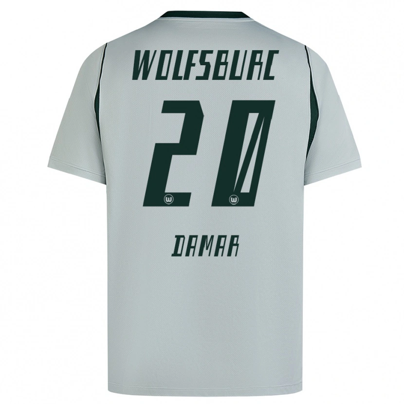 Danxen Dames Muhammed Damar #20 Grijs Groen Uitshirt Uittenue 2026/27 T-Shirt