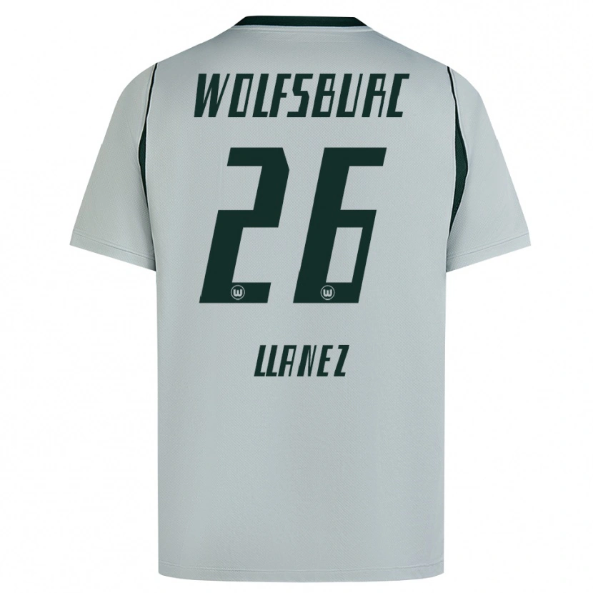 Danxen Dames Ulysses Llanez #26 Grijs Groen Uitshirt Uittenue 2026/27 T-Shirt