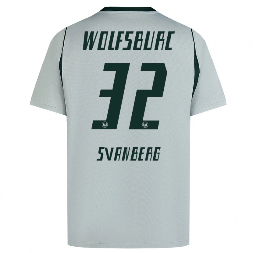 Danxen Dames Mattias Svanberg #32 Grijs Groen Uitshirt Uittenue 2026/27 T-Shirt