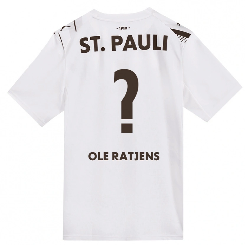Danxen Dames Sven Ole Ratjens #0 Cafe Wit Rood Uitshirt Uittenue 2026/27 T-Shirt