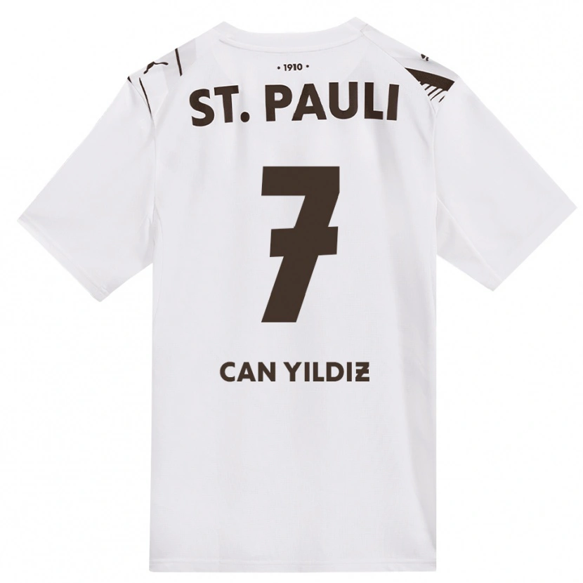 Danxen Dames Emre Can Yildiz #7 Cafe Wit Rood Uitshirt Uittenue 2026/27 T-Shirt