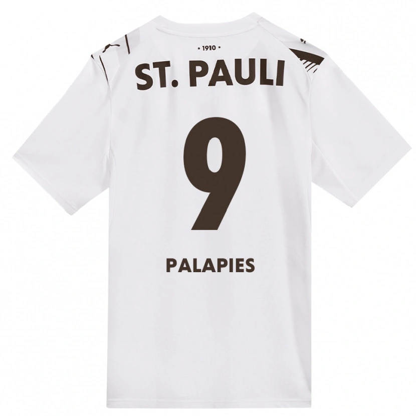 Danxen Dames Noah Palapies #9 Cafe Wit Rood Uitshirt Uittenue 2026/27 T-Shirt