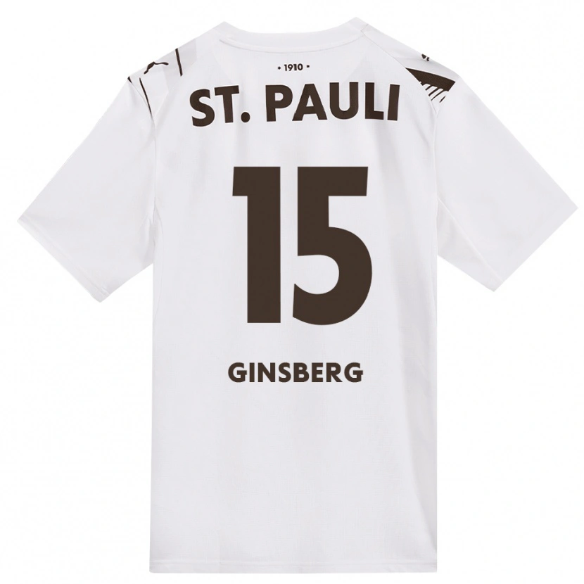 Danxen Dames Pauline Ginsberg #15 Cafe Wit Rood Uitshirt Uittenue 2026/27 T-Shirt