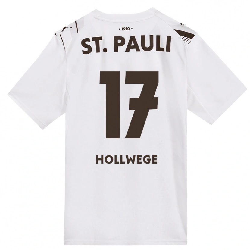 Danxen Dames Jonah Hollwege #17 Cafe Wit Rood Uitshirt Uittenue 2026/27 T-Shirt