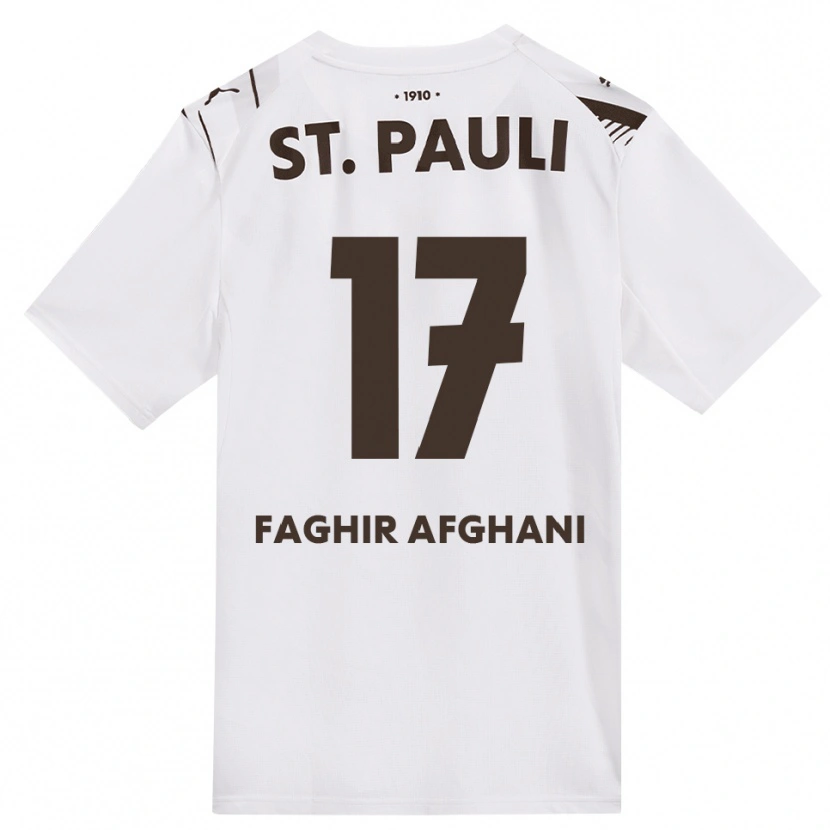 Danxen Dames Younan Faghir Afghani #17 Cafe Wit Rood Uitshirt Uittenue 2026/27 T-Shirt