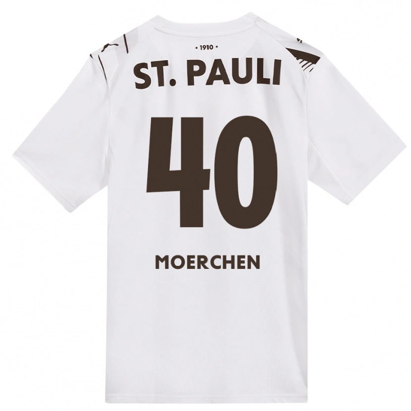 Danxen Dames Theo Moerchen #40 Cafe Wit Rood Uitshirt Uittenue 2026/27 T-Shirt