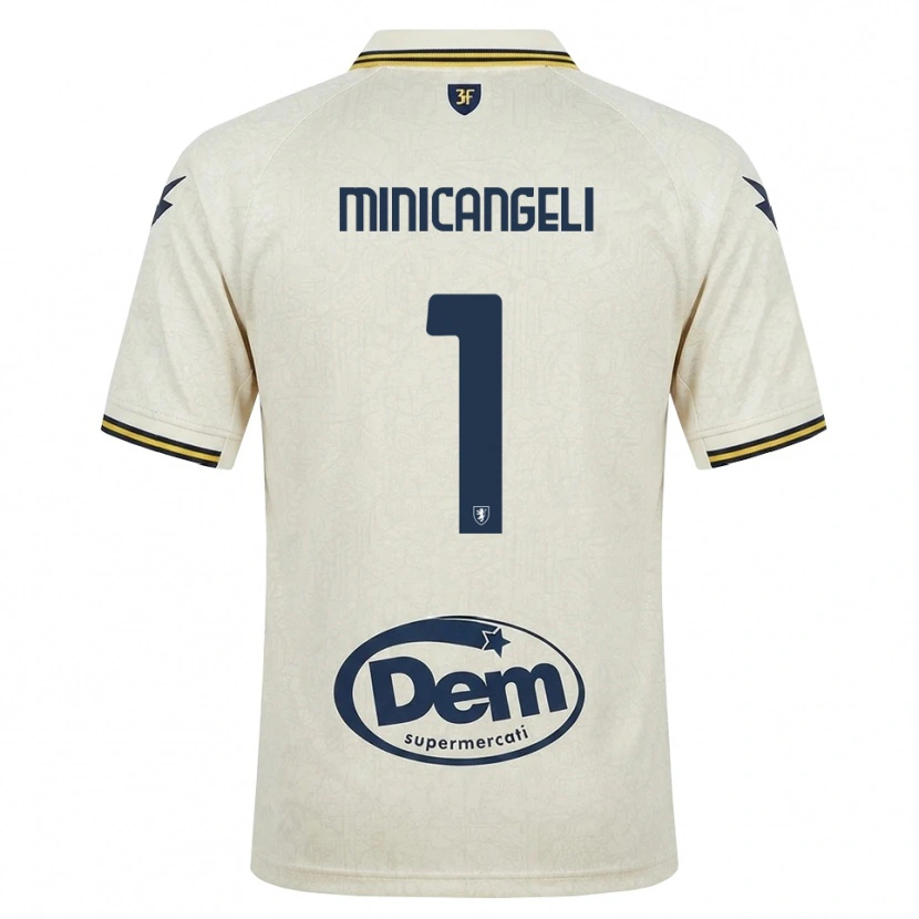 Danxen Dames Francesco Minicangeli #1 Oldlace Geel Zwart Uitshirt Uittenue 2026/27 T-Shirt