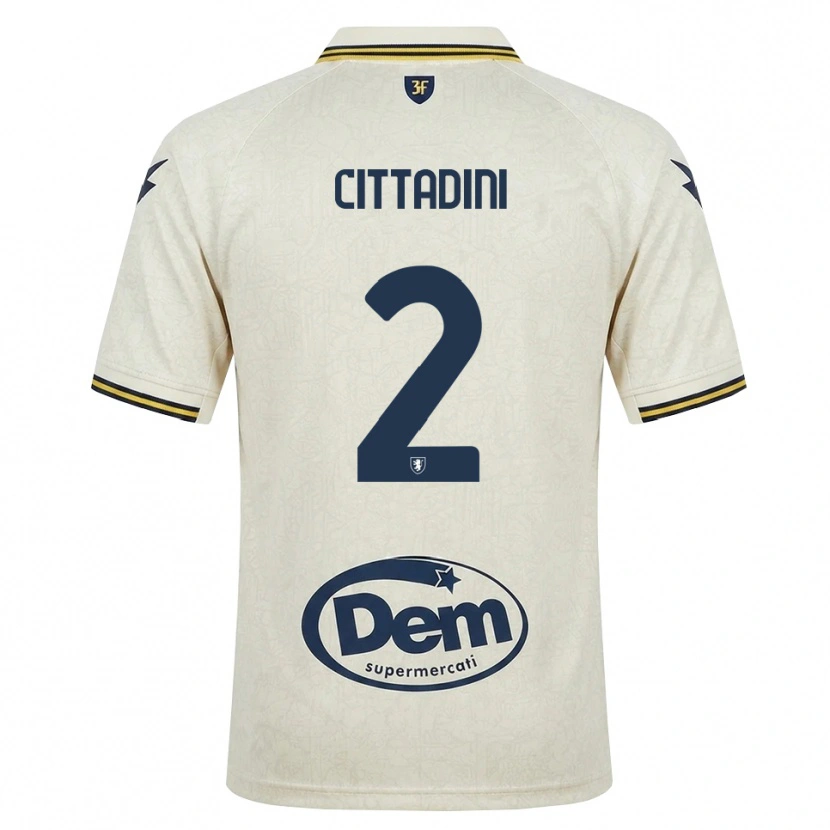 Danxen Dames Giorgio Cittadini #2 Oldlace Geel Zwart Uitshirt Uittenue 2026/27 T-Shirt