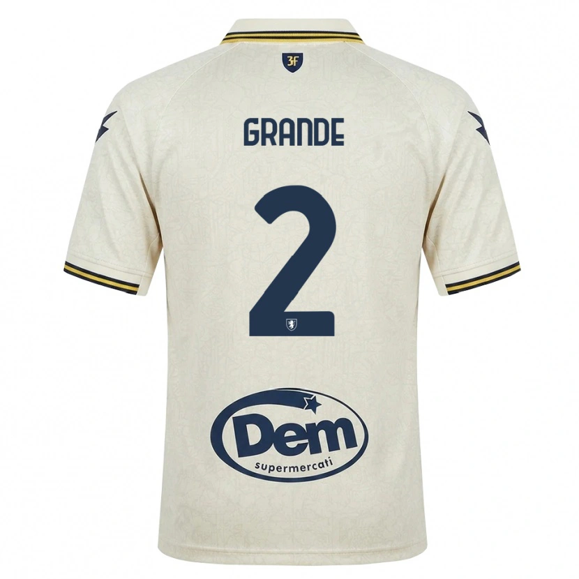 Danxen Dames Alessandro Grande #2 Oldlace Geel Zwart Uitshirt Uittenue 2026/27 T-Shirt