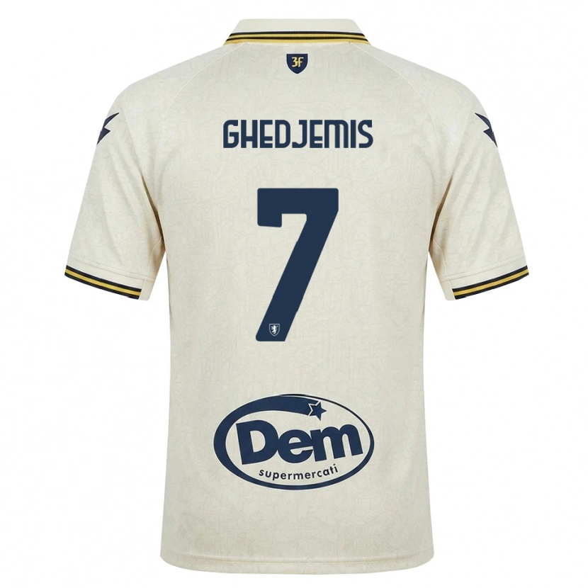 Danxen Dames Farès Ghedjemis #7 Oldlace Geel Zwart Uitshirt Uittenue 2026/27 T-Shirt