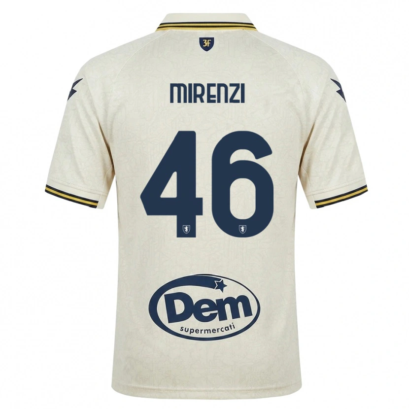 Danxen Dames Andrea Mirenzi #46 Oldlace Geel Zwart Uitshirt Uittenue 2026/27 T-Shirt