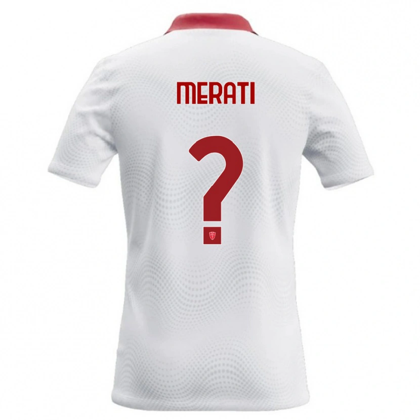 Danxen Dames Mattia Merati #0 Wit Rood Uitshirt Uittenue 2026/27 T-Shirt