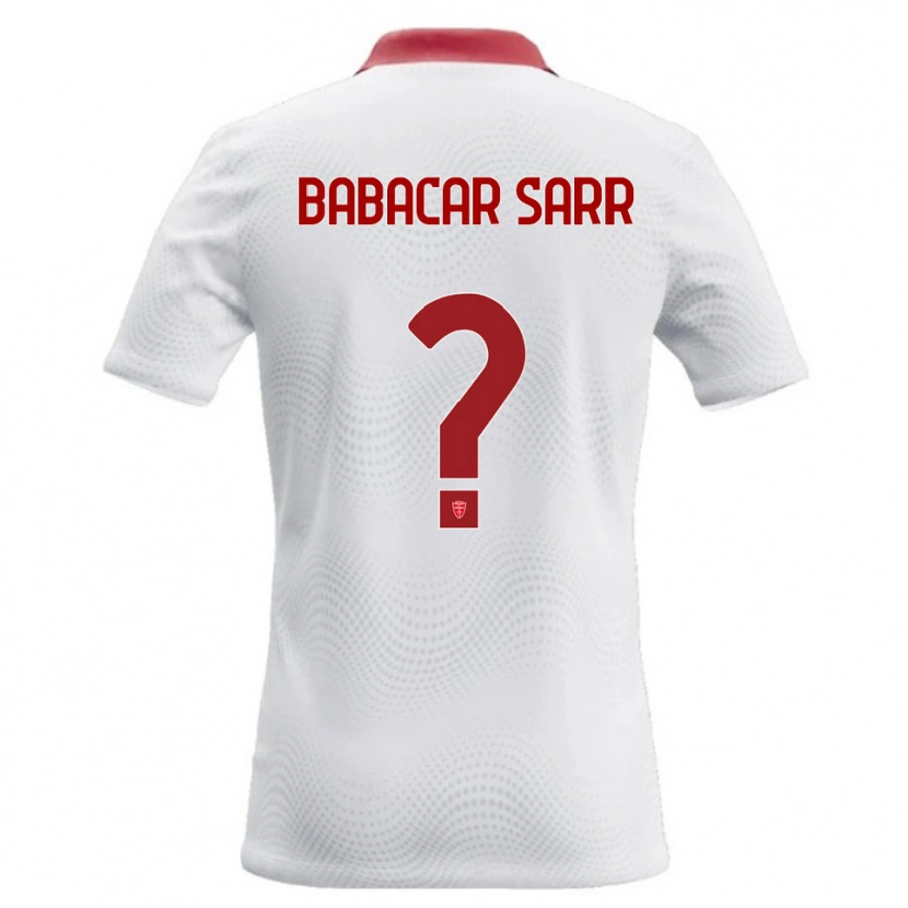 Danxen Dames Pietro Babacar Sarr #0 Wit Rood Uitshirt Uittenue 2026/27 T-Shirt