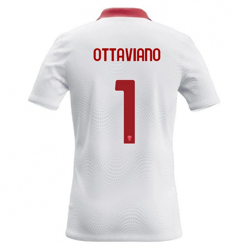 Danxen Dames Alessandro Ottaviano #1 Wit Rood Uitshirt Uittenue 2026/27 T-Shirt