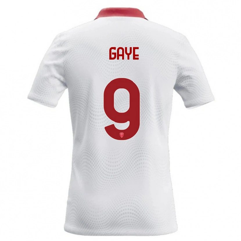 Danxen Dames Mamadou Gaye #9 Wit Rood Uitshirt Uittenue 2026/27 T-Shirt