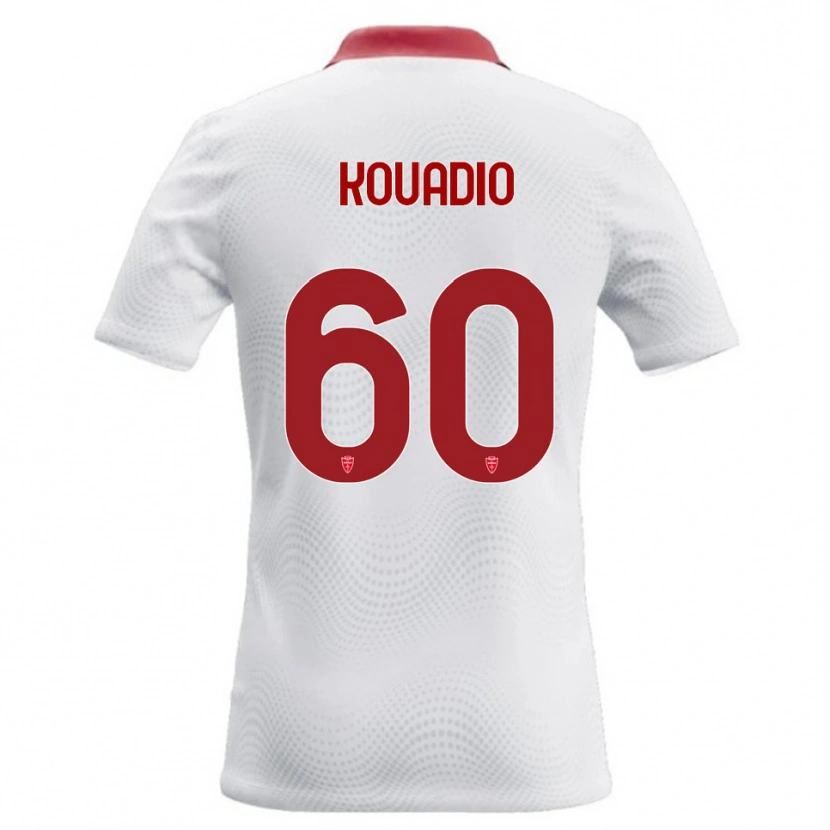 Danxen Dames Eddy Kouadio #60 Wit Rood Uitshirt Uittenue 2026/27 T-Shirt