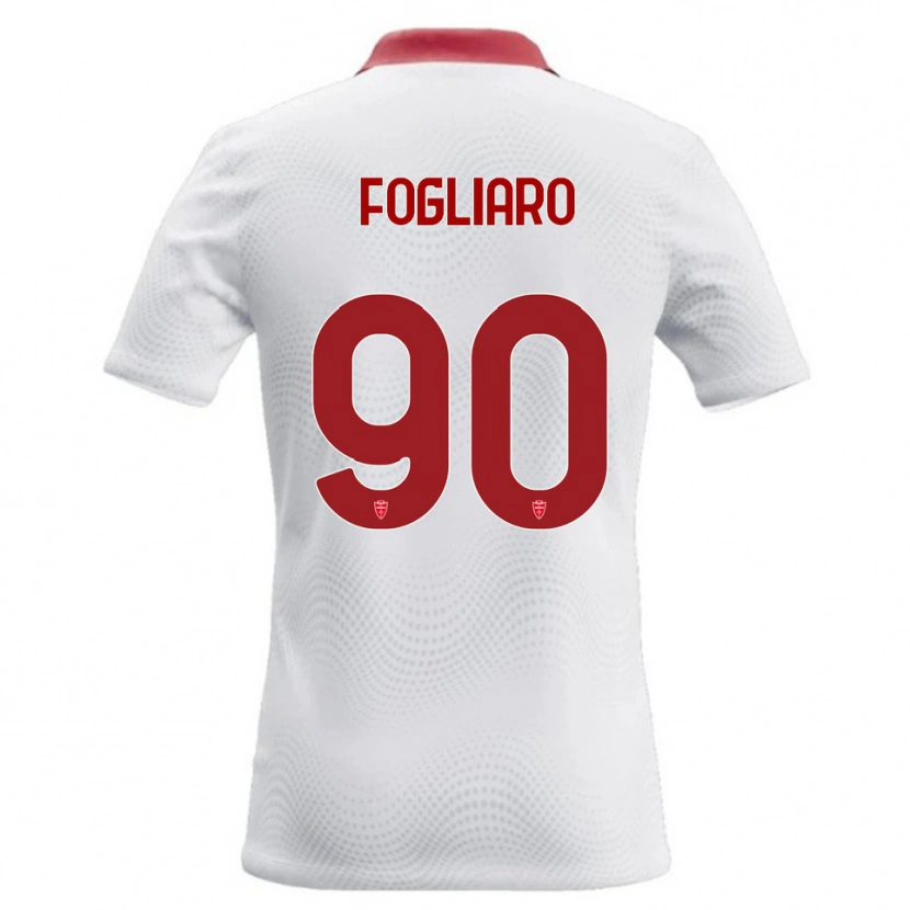 Danxen Dames Christian Fogliaro #90 Wit Rood Uitshirt Uittenue 2026/27 T-Shirt