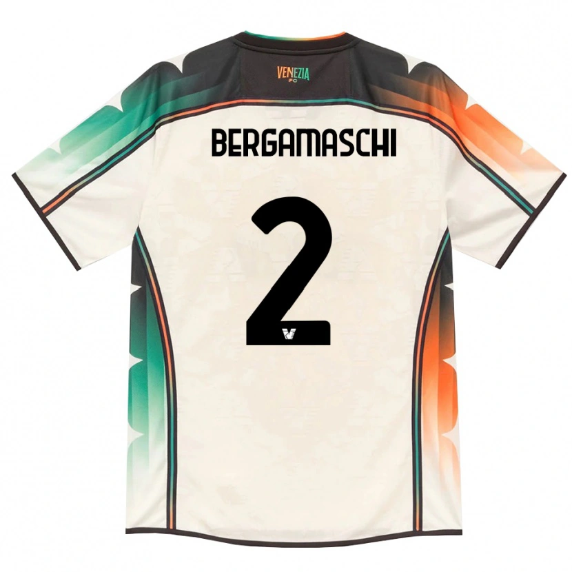 Danxen Dames Thomas Bergamaschi #2 Oldlace Oranje Groen Uitshirt Uittenue 2026/27 T-Shirt