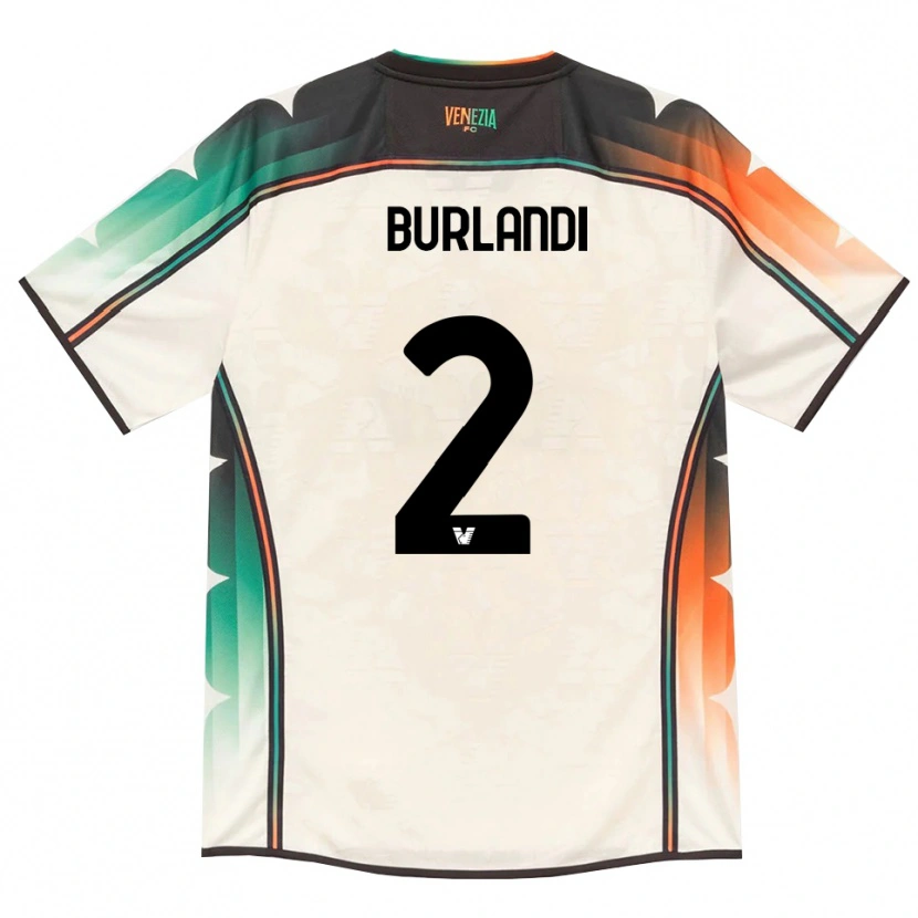 Danxen Dames Alessandro Burlandi #2 Oldlace Oranje Groen Uitshirt Uittenue 2026/27 T-Shirt