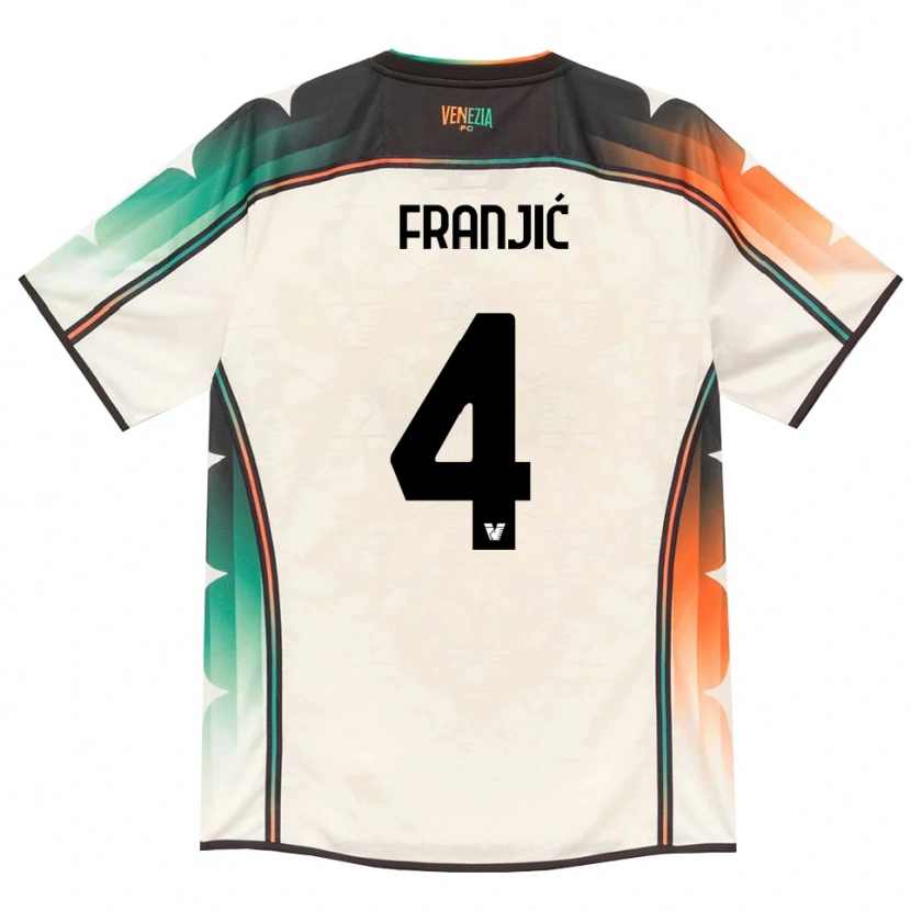 Danxen Dames Bartol Franjic #4 Oldlace Oranje Groen Uitshirt Uittenue 2026/27 T-Shirt