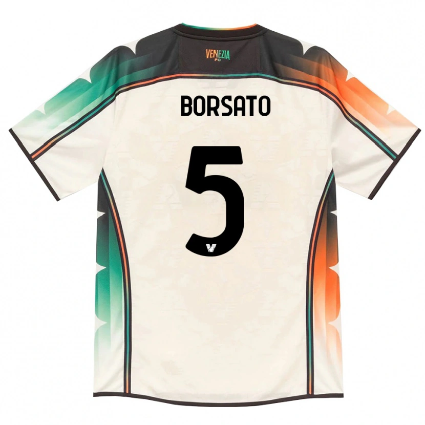 Danxen Dames Giulia Borsato #5 Oldlace Oranje Groen Uitshirt Uittenue 2026/27 T-Shirt