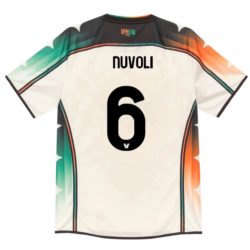 Danxen Dames Francesco Nuvoli #6 Oldlace Oranje Groen Uitshirt Uittenue 2026/27 T-Shirt