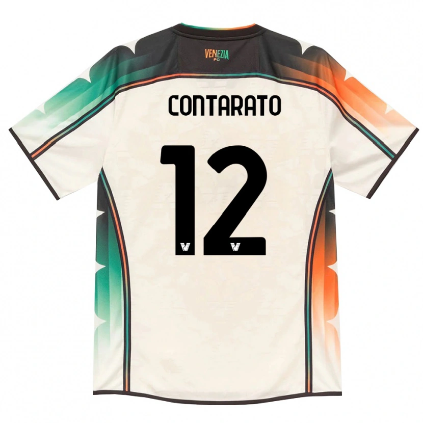 Danxen Dames Ettore Contarato #12 Oldlace Oranje Groen Uitshirt Uittenue 2026/27 T-Shirt