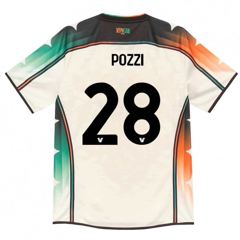 Danxen Dames Alessio Pozzi #28 Oldlace Oranje Groen Uitshirt Uittenue 2026/27 T-Shirt