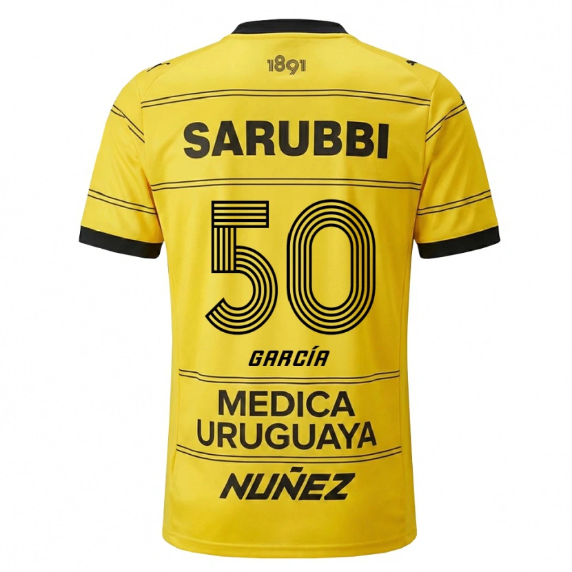 Danxen Dames Diego García #50 Geel Zwart Uitshirt Uittenue 2026/27 T-Shirt
