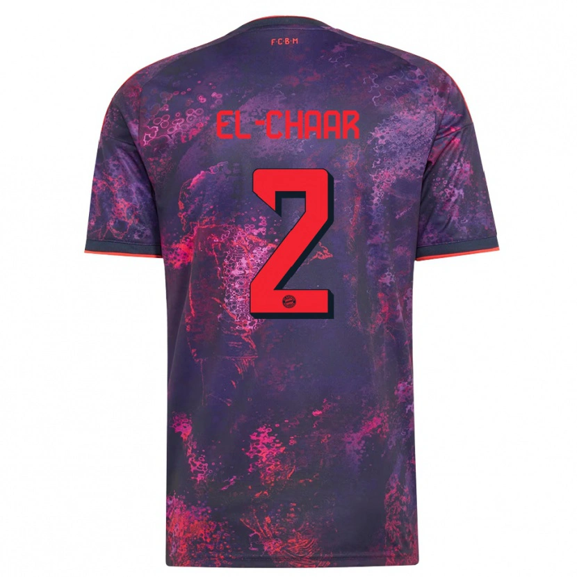Danxen Dames Adam El-Chaar #2 Paars Rood Thuisshirt Derde Tenue 2026/27 T-Shirt