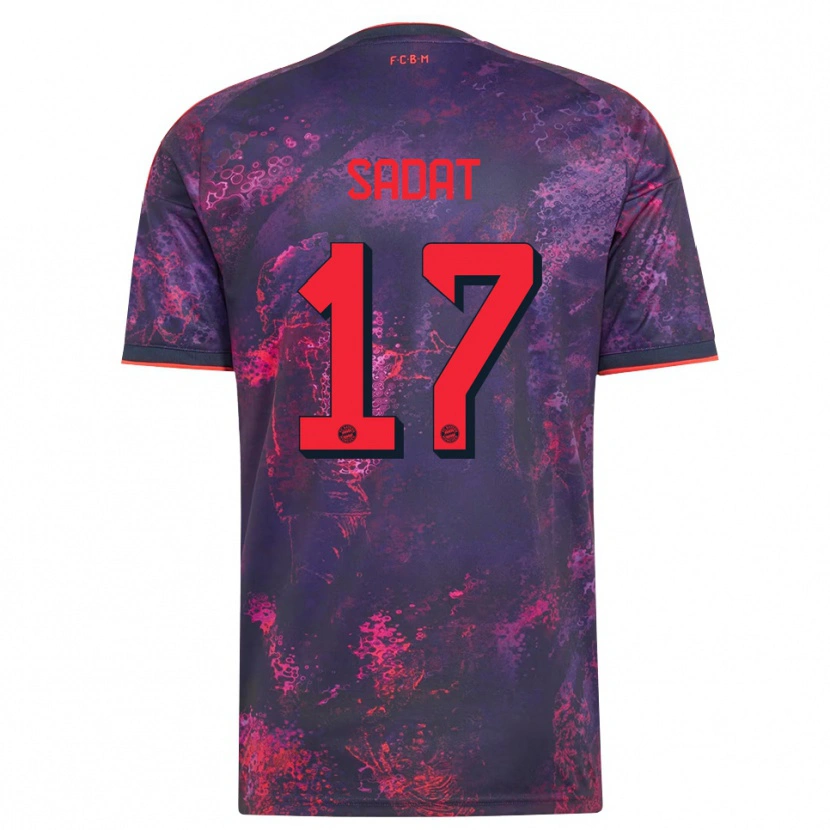 Danxen Dames Mudaser Sadat #17 Paars Rood Thuisshirt Derde Tenue 2026/27 T-Shirt