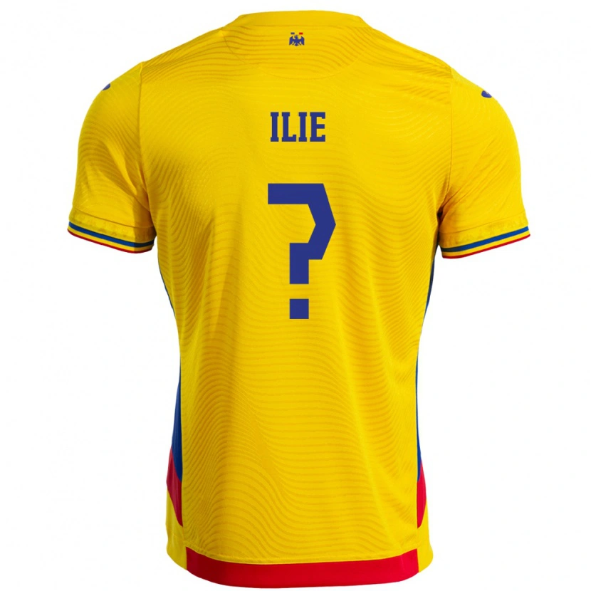 Danxen Kinderen Roemenië Mario Ilie #0 Geel Thuisshirt Thuistenue 24-26 T-Shirt