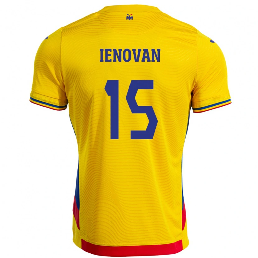 Danxen Kinderen Roemenië Bianca Ienovan #15 Geel Thuisshirt Thuistenue 24-26 T-Shirt