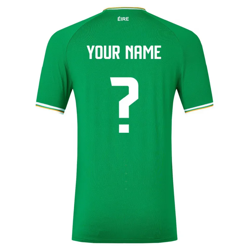 Danxen Kinderen Ierland Uw Naam #0 Groente Thuisshirt Thuistenue 24-26 T-Shirt